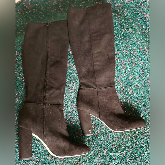 ‼️RARE‼️🎸SAM EDELMAN🎸🔥NWT🔥Carlson Faux Suede Knee-High Boots—8 - Picture 9 of 16